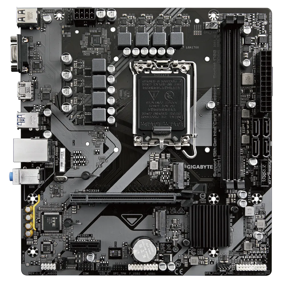 GIGABYTE B760M H DDR5 MOTHERBOARD