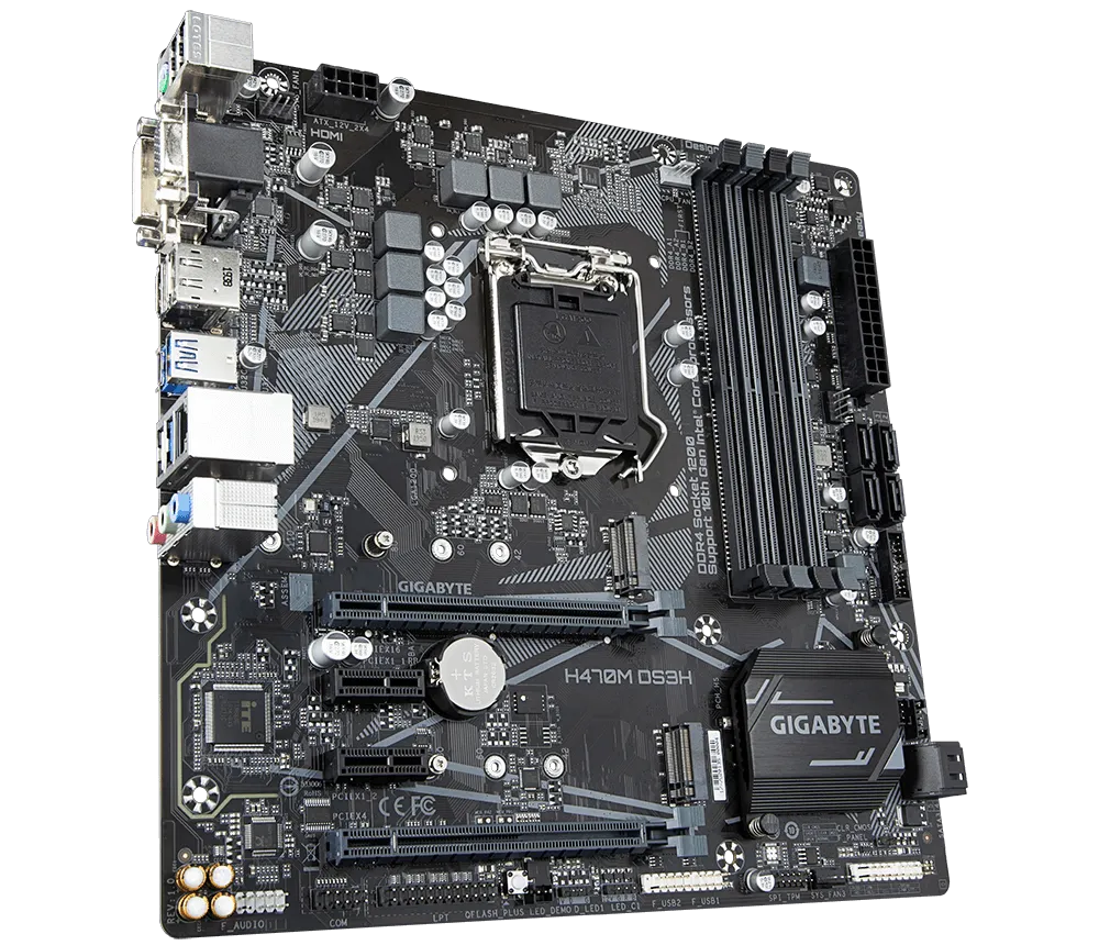 GIGABYTE GA-H470M-DS3H INTEL LGA1200 MOTHERBOARD
