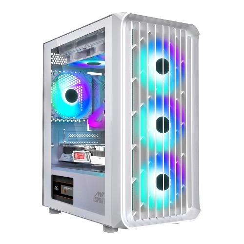 ANT ESPORTS 205 AIR MID-TOWER ATX CABINET WHITE