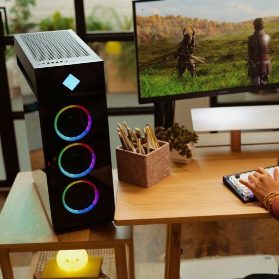 HP Omen 45L Gaming Desktop, Intel Core Ultra 9 285K processor, 64GB Ram, 2TB SSD, 2TB HDD, GeForce RTX 5090-32GB GDDR7, Win 11 Home, MS Office 2024, Black, GT22-3000IN