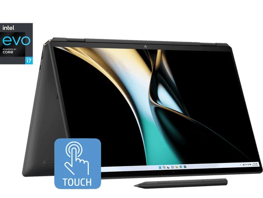 HP SPECTRE X360, INTEL EVO CORE ULTRA 7 155H, BUILT-IN AI, 16-INCH (40.6 CM), WQXGA 400 NITS 120HZ, 16GB LPDDR5X, TOUCH, 1TB SSD, FPR, 9MP IR CAMERA, BACKLIT KB (WIN 11, BLACK, 2.07 KG), AA0015TU