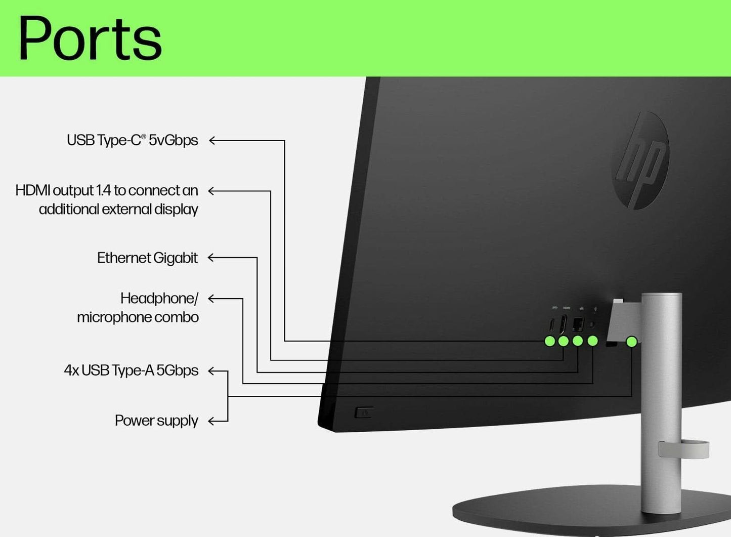 HP AIO 24 13th Gen Intel Core i3-1315U, 8GB, 512GB SSD, Intel UMA Graphics, 24 Inch FHD, Win 11 Home, MS Office 2024, Black, CR0903IN