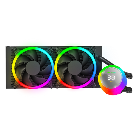 ANT ESPORTS ICE CHROMA ML240 ARGB 240MM CPU LIQUID COOLER BLACK