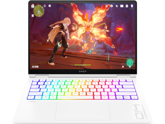 HP OMEN TRANSCEND,BUILT-IN AI,INTEL CORE ULTRA 7 155H,8GB RTX 4060 GPU,14-INCH (35.6 CM),2.8K,OLED,48-120HZ,500 NITS,16GB LPDDR5X,1TB SSD,RGB BACKLIT KB,(MSO,WHITE,1.63 KG),FB0089TX-WINDOWS 11 HOME