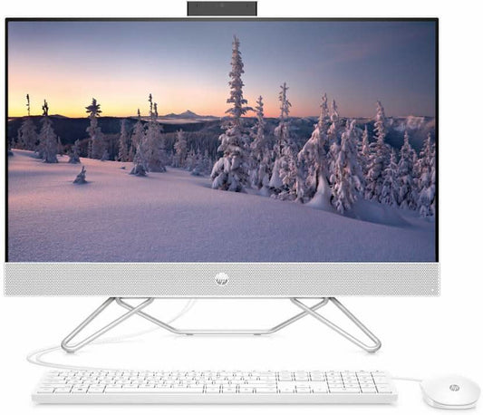 HP ALL-IN-ONE RYZEN 3 DUAL CORE (8 GB DDR4/1 TB/256 GB SSD/WINDOWS 11 HOME/AMD RADEON GRAPHICS/23.8 INCH SCREEN/24-CB0789IN) WITH MS OFFICE (SNOW WHITE, 419 MM X 540.6 MM X 183.7 MM, 5.37 KG)
