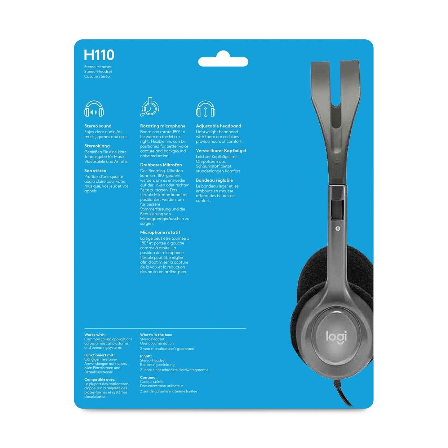 HEADPHONE-LOGITECH-H-110-85183020