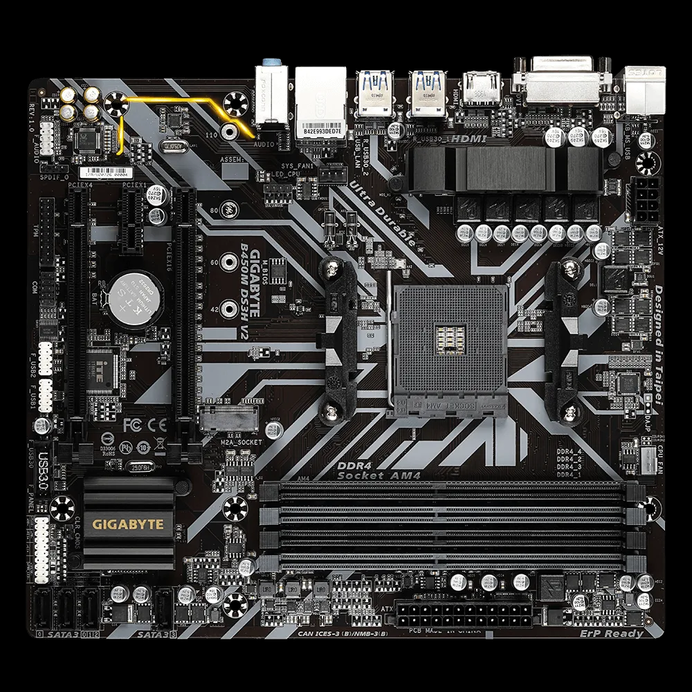 MBD-AMD-GIGABYTE-(GA-B450M-DS3H-V2)
