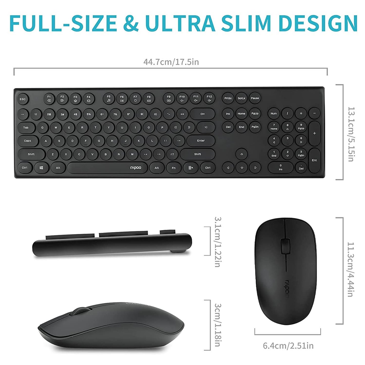 KBD-RAPOO-SET-WIRELESS-X260-BLACK
