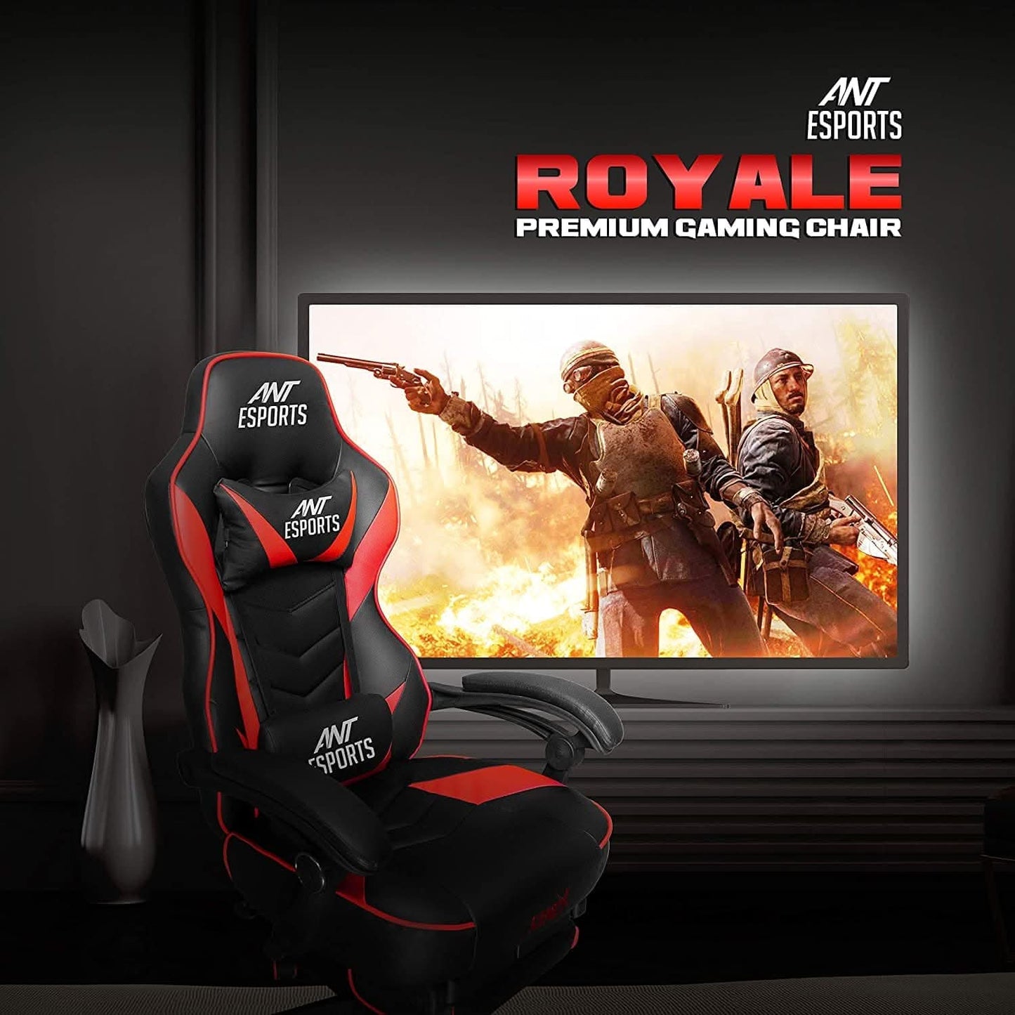 GAMING-CHAIR-ANT-ESPORTS-GAMEX-ROYALE-(RED-BLACK)