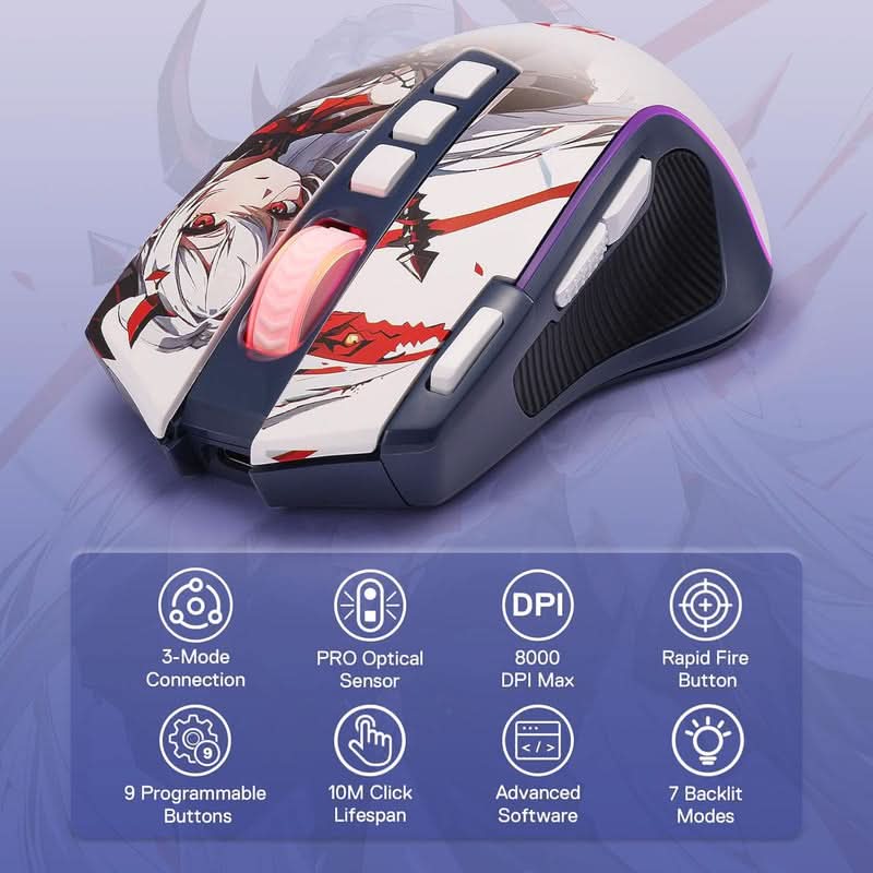 Redragon Predator Pro M612 Pro Anime Gaming Mouse