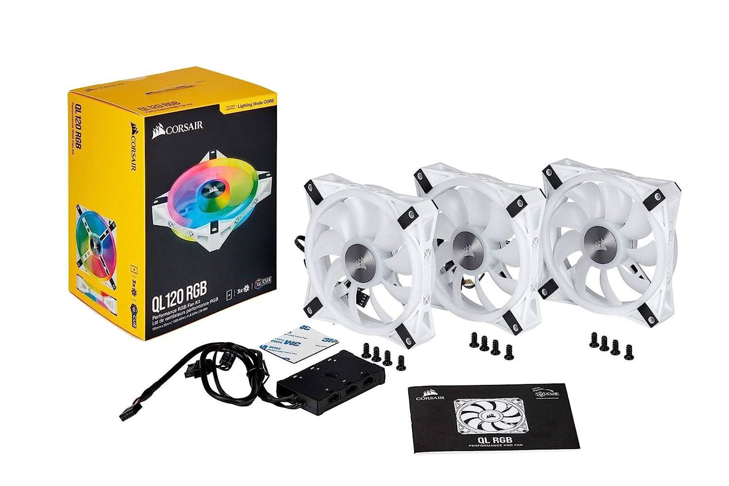 FAN-CORSAIR-QL120-RGB-(3-FAN)-WHITE