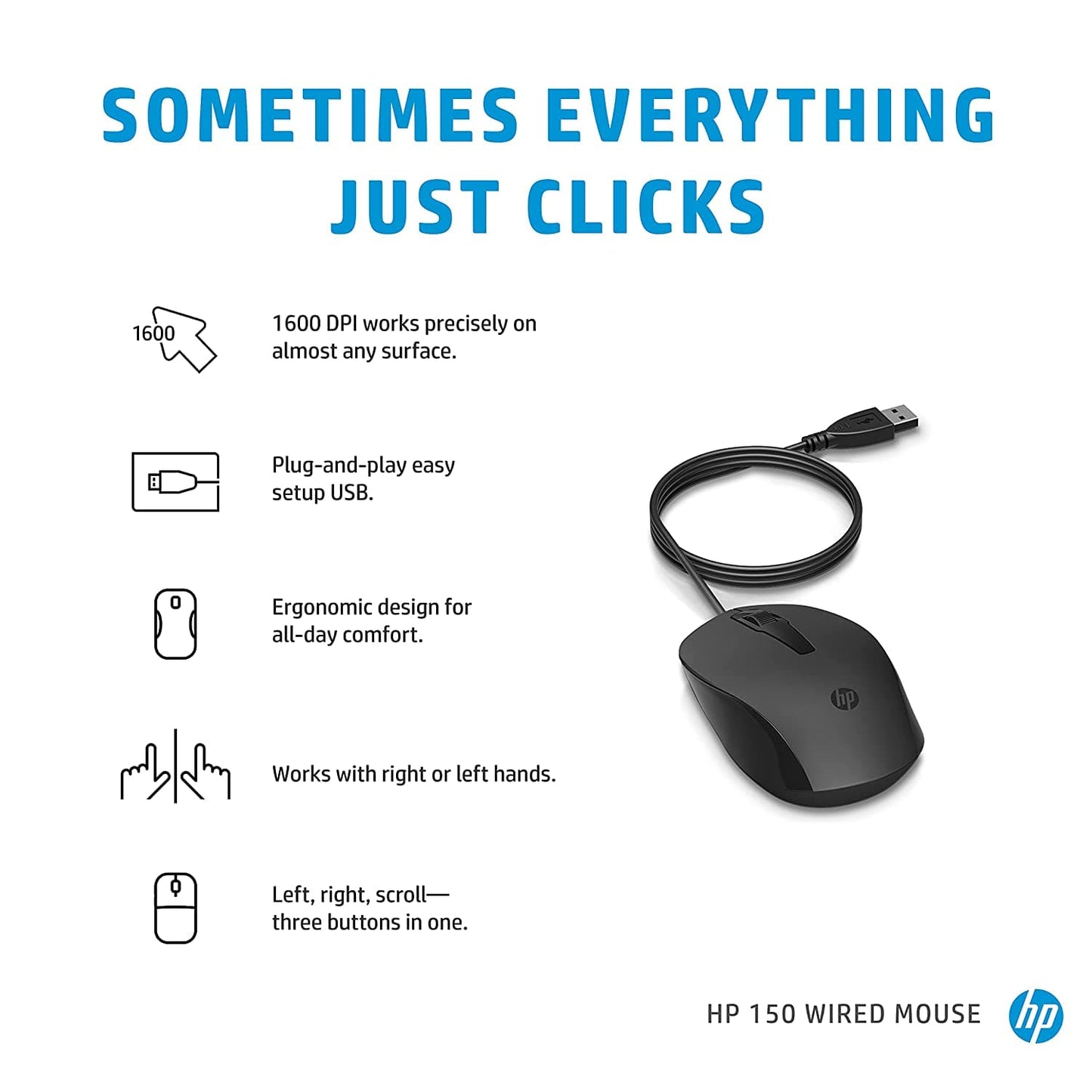 MOUSE-HP-USB-150