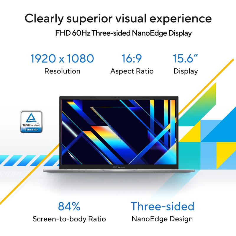 ASUS VIVOBOOK 15 INTELCORE I5-1235U / 8GB (4*2) DDR4 / 512GB PCIE 4.0 SSD / 15.6-INCH / FHD (1920 X 1080) 16:9 /COOL SILVER /BACKLIT KB / WIN 11 HOME / MS OFFICE LAPTOP X1504ZA-NJ522WS