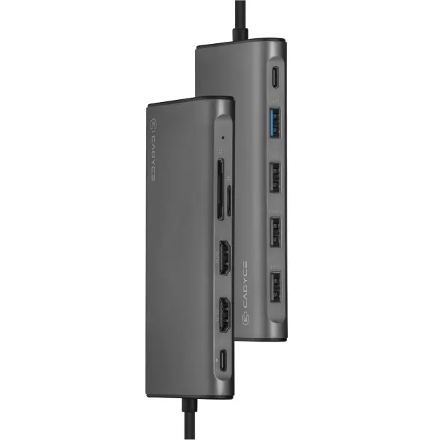 CADYCE USB-C DUAL HDMI & VGA DOCKING STATION WITH HDMI CA-2HDVG