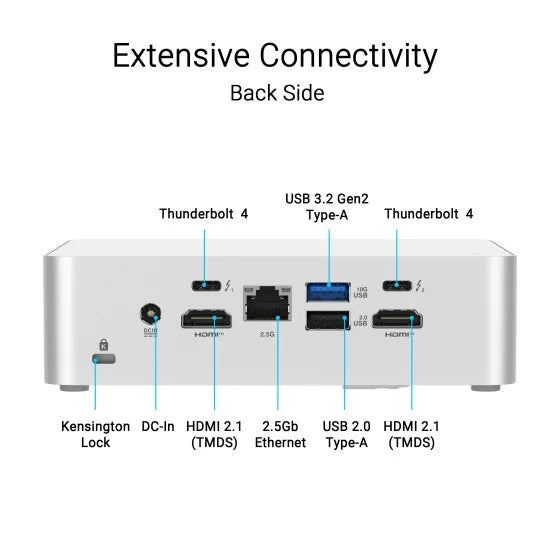 ASUS NUC 15 Pro Plus Kit with Intel Core Ultra 9 285H, 32GB DDR5 RAM, 1TB M.2 SSD Mini PC