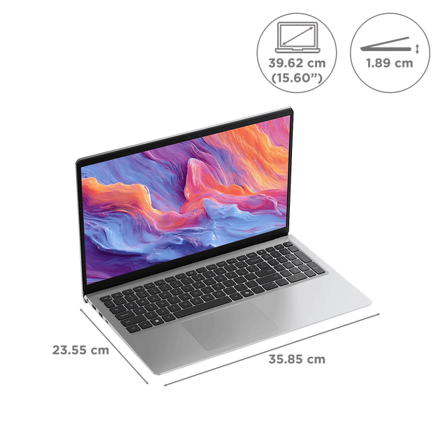 Dell 15 DC15260 Laptop, Intel Core Ultra 5 225H, 8GB RAM, 512GB SSD, 15.6 Inch FHD Display, Windows 11, Microsoft Office 2024, Silver