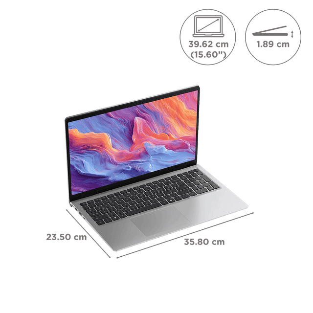 Dell 15 DC15260 15.6 Inch FHD Laptop, Intel Core Ultra 5 225H, 16GB RAM, 512GB SSD, Windows 11 Home, Microsoft Office 2024, Silver