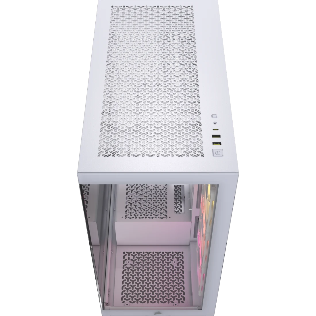 CORSAIR ICUE LINK 3500X RGB TEMPERED GLASS MID-TOWER, WHITE