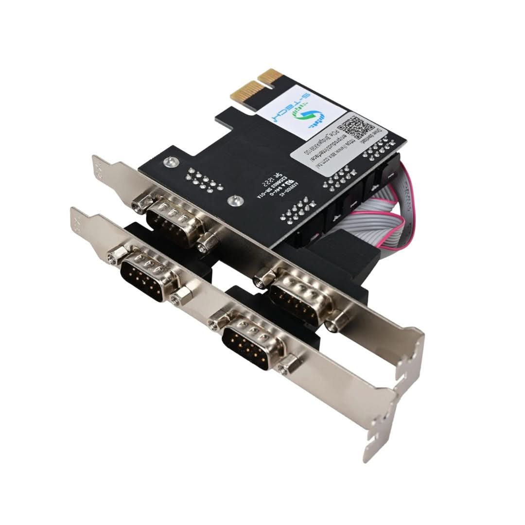 S-Tech PCIe Quad Port RS-232 Serial Card