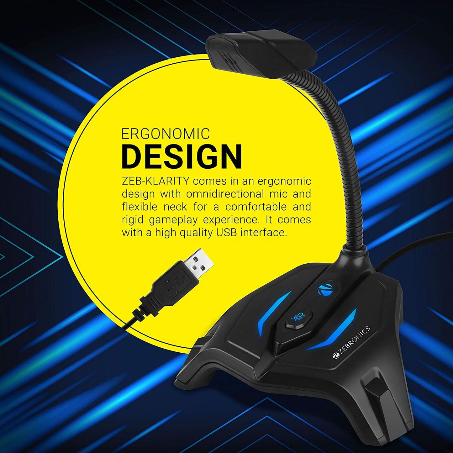 MICROPHONE-ZEBRONICS-GAMING-KLARITY