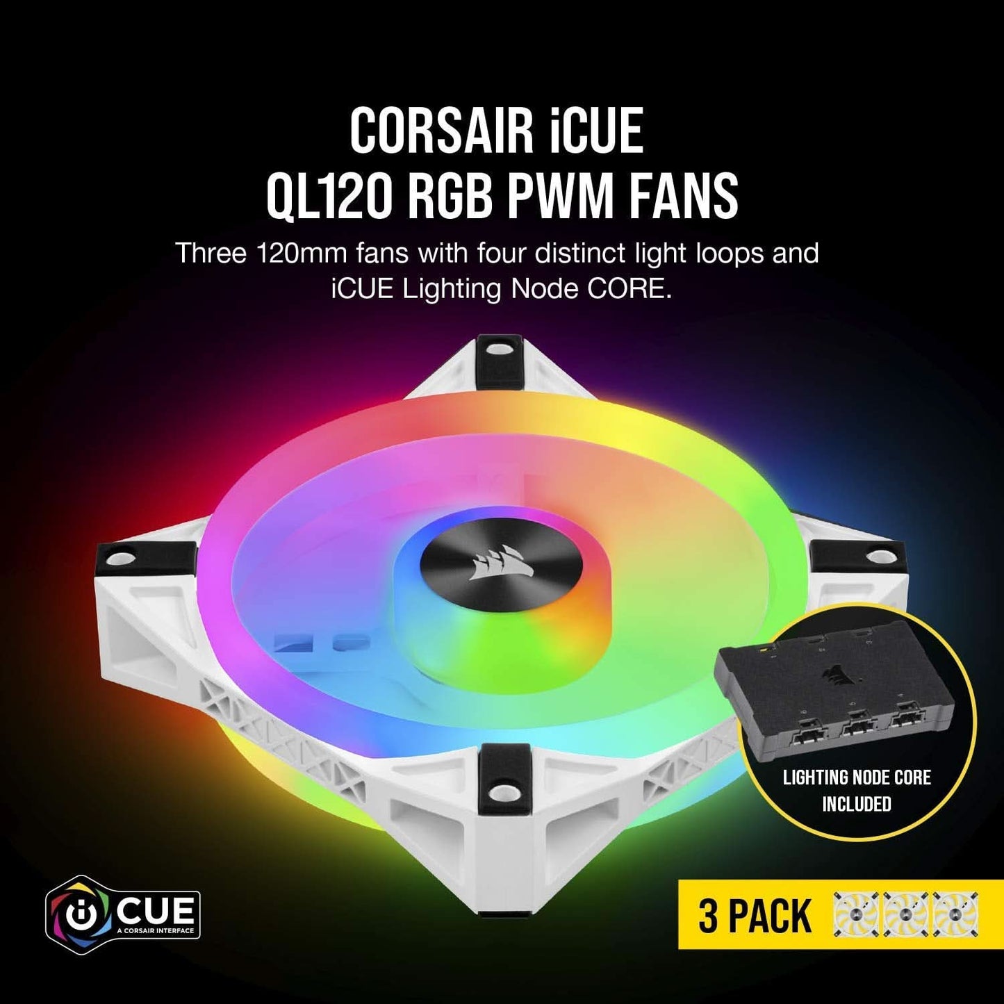 FAN-CORSAIR-QL120-RGB-(3-FAN)-WHITE
