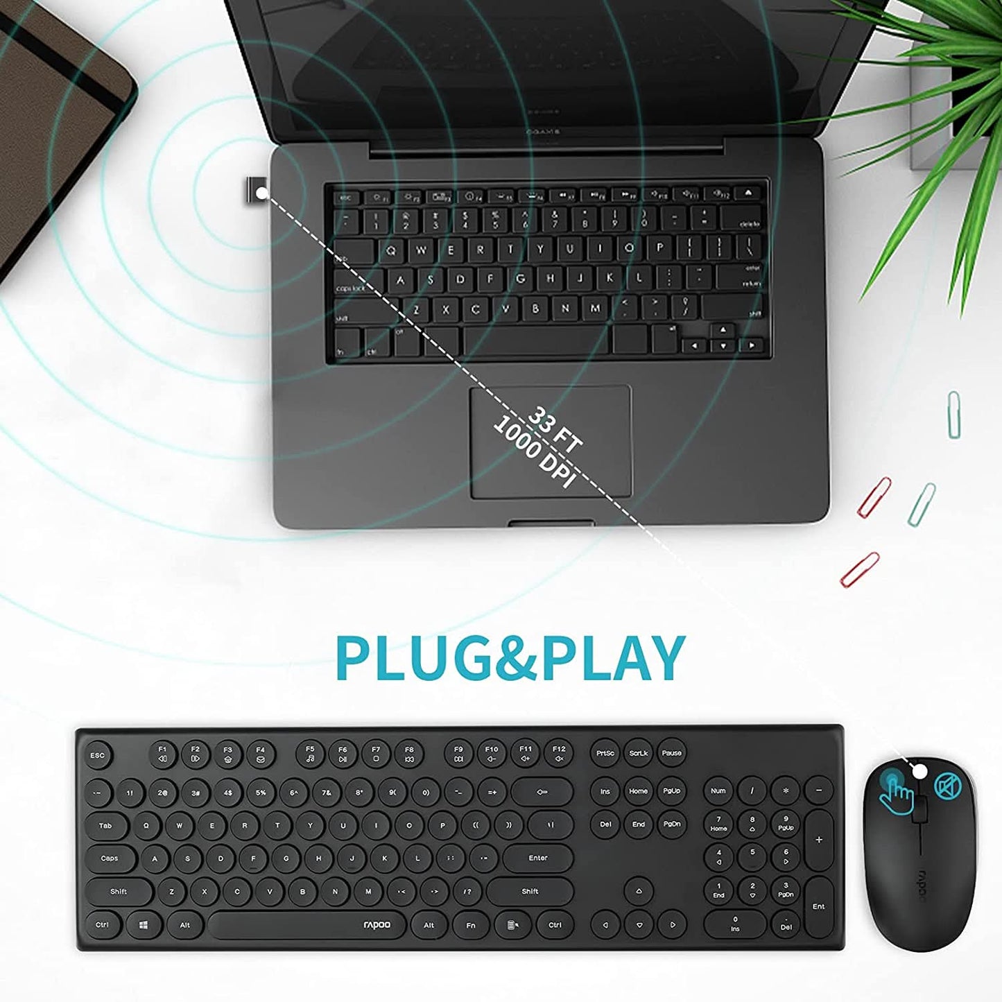 KBD-RAPOO-SET-WIRELESS-X260-BLACK