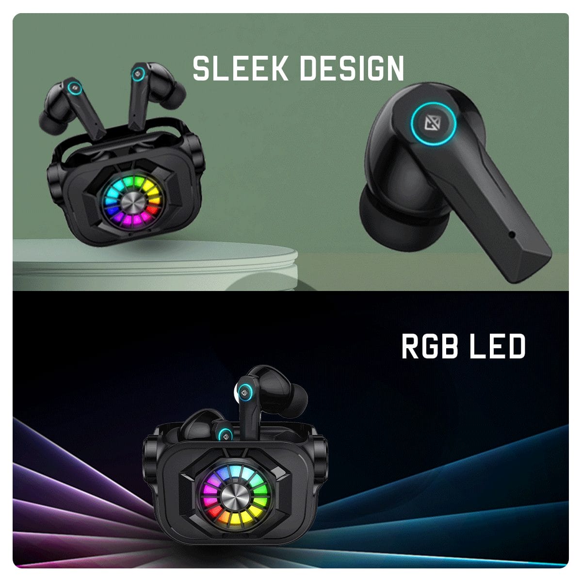 COSMIC BYTE COSMOBUDS X50 (BLACK) TWS