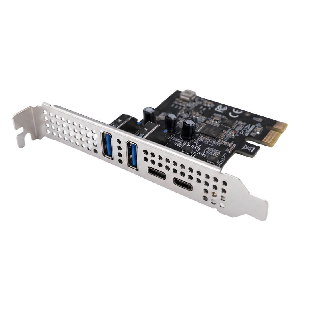 S-Tech PCIe 2-Port USB 3.0 + 2-Port USB Type-C Expansion Card