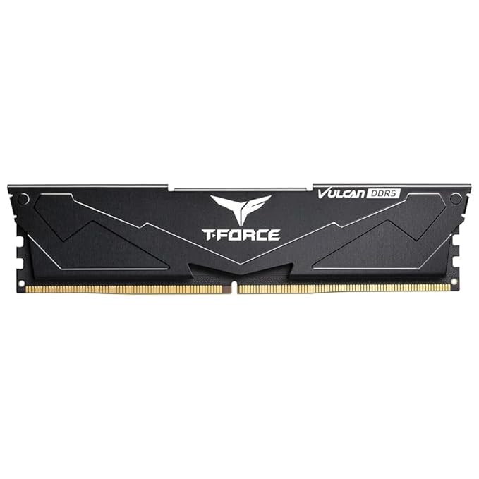 TEAMGROUP T-FORCE VULCAN 32GB (32GBX1) DDR5 6000MHZ DESKTOP RAM (BLACK)