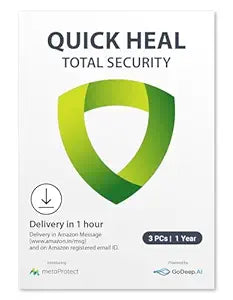 QUICK HEAL 3 USERS 1 YEAR EMAIL DELIVERY IN 2HRS