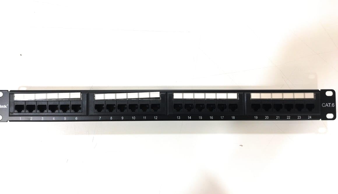 DLINK CAT6 UTP 24 PORT LOADED PATCH PANEL/ CAT6 24 PORT PANEL