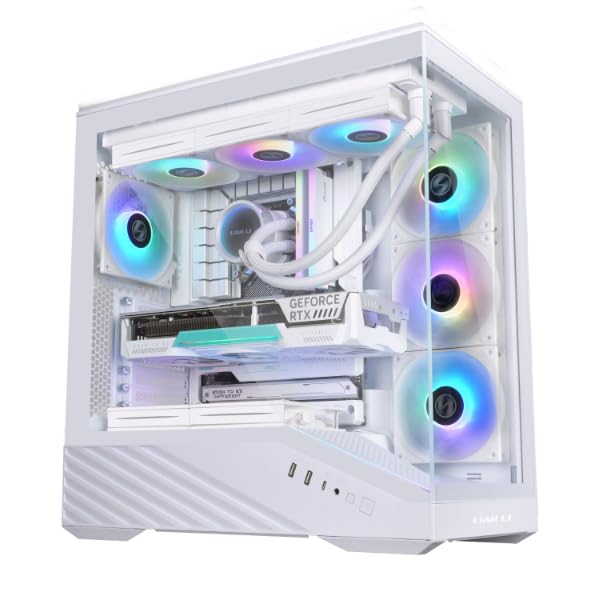 LIAN LI V100 VECTOR ATX MID-TOWER PC CASE , WHITE (G99.V100RW.IN)