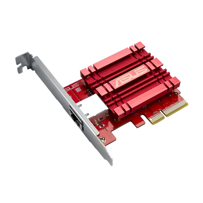 ASUS XG-C100C 10G BASE T PCIE NETWORK ADAPTER, RED