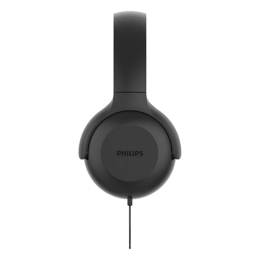 PHILIPS TAUH201BK WIRED HEADPHONE WITH MIC (ON EAR, BLACK)