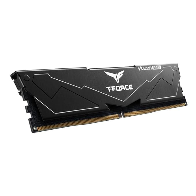 TEAMGROUP T-FORCE VULCAN 32GB (32GBX1) DDR5 6000MHZ DESKTOP RAM (BLACK)