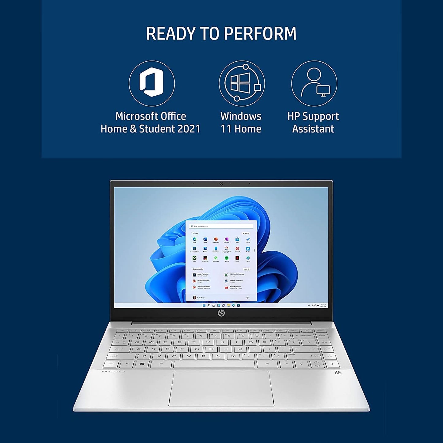 LAPTOP-HP-PAV-14-DV2053TU-(i5-1235U/8/512GB/W11-MS/SILVER)