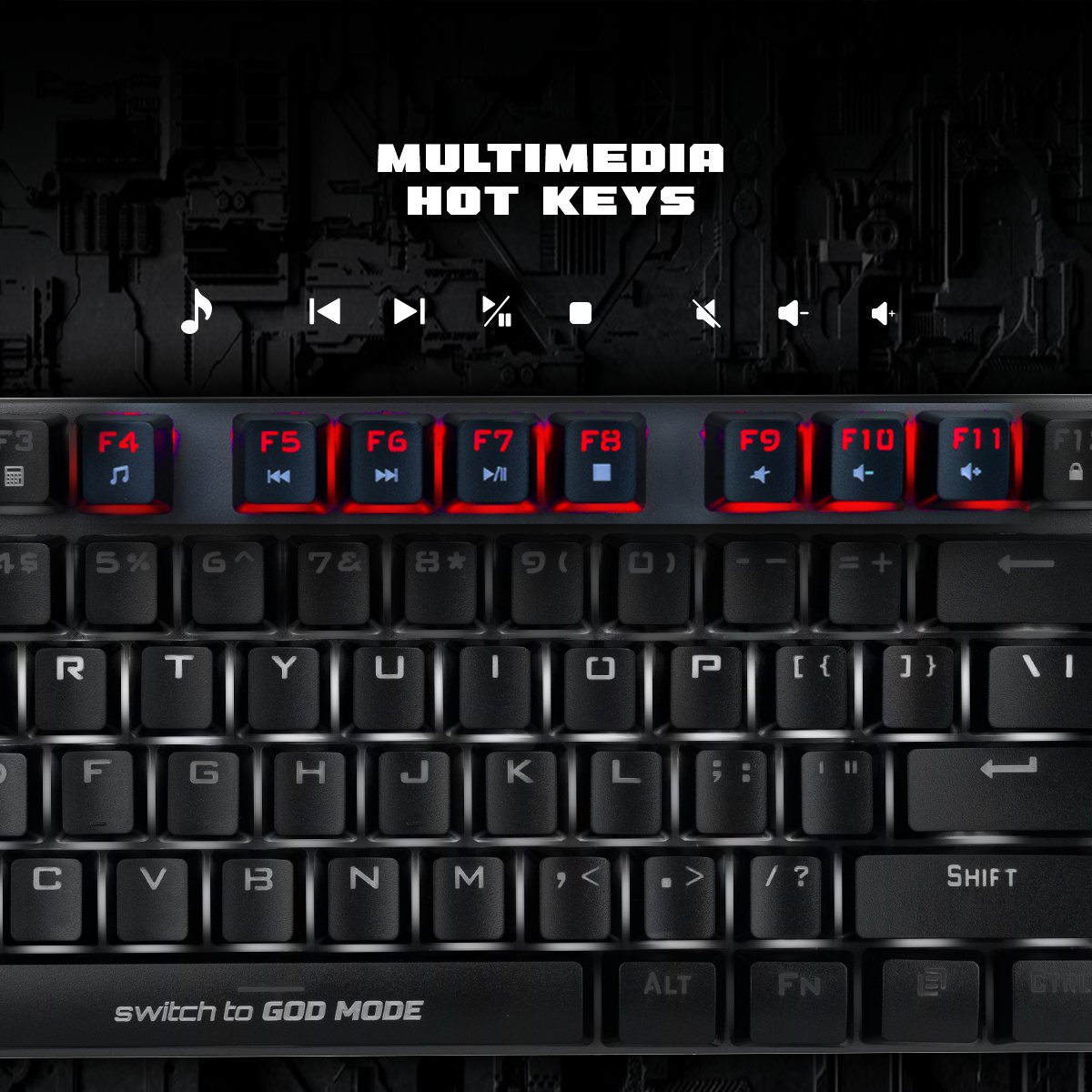 COSMIC BYTE CB-GK-25 PANDORA GAMING KEYBOARD BLUE SWITCH