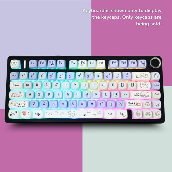 Aula Leobog PBT Cloud Wangwang Keycaps 130 Qty Compatible With All Kind of Keyboard Cloud Wangwang keycaps