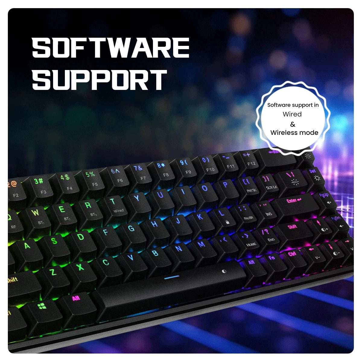 COSMIC BYTE CB-GK-40 ARTEMIS (BLACK) GAMING KEYBOARD