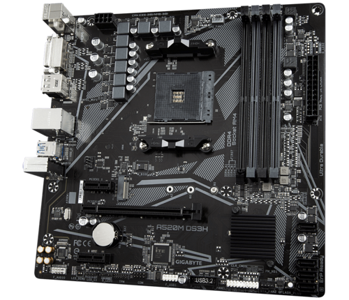GIGABYTE GA-A520M-DS3H AMD AM4 MOTHERBOARD