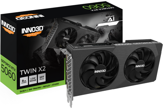 INNO3D 8GB GEFORCE RTX 5060 TWIN X2 GRAPHIC CARD
