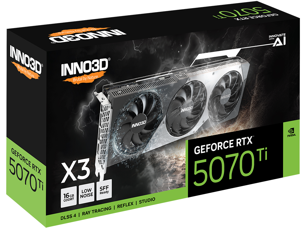 INNO3D RTX 5070 TI X3 16GB GRAPHICS CARD