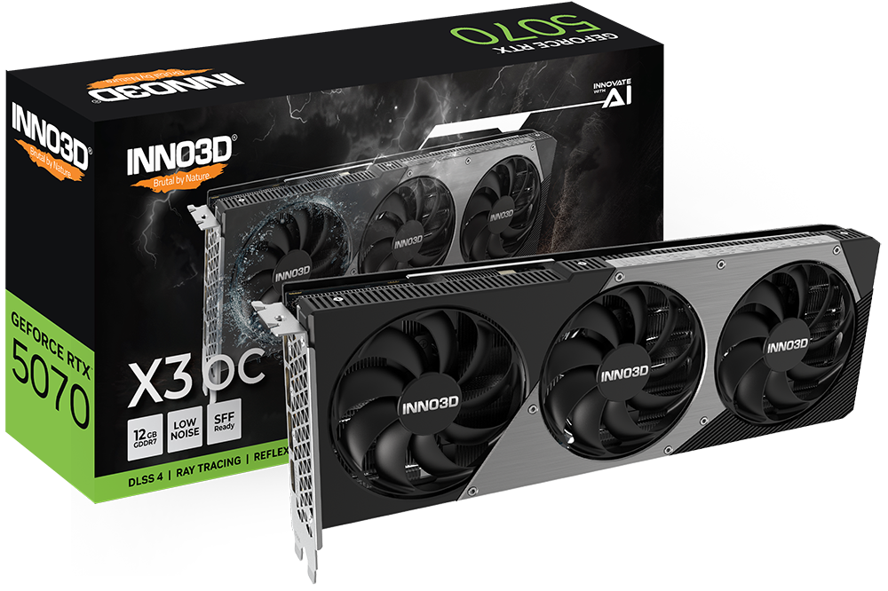 INNO3D RTX 5070 X3 OC 12GB GDDR7 GRAPHICS CARD