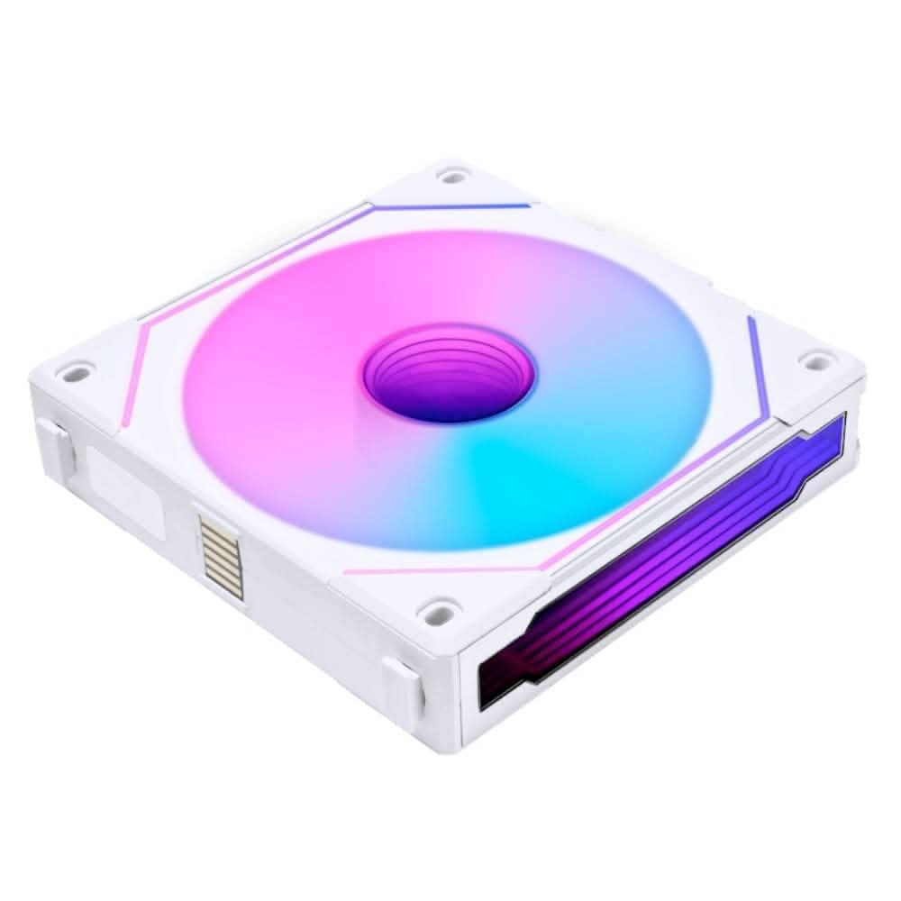 LIAN LI UNI FAN SL-INF REVERSE BLADE 120 INFINITY MIRROR 120MM ARGB SINGLE PACK CASE FAN, WHITE- G99.12RSLIN1W.IN