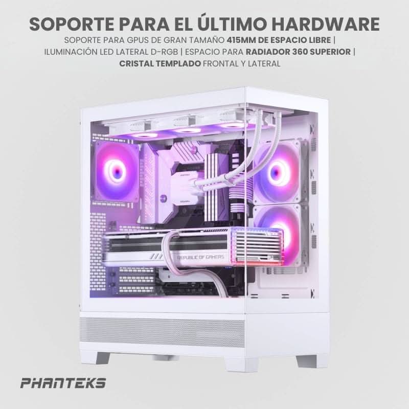 PHANTEKS 523 XT VIEW MID-TOWER E-ATX CABINET WHITE