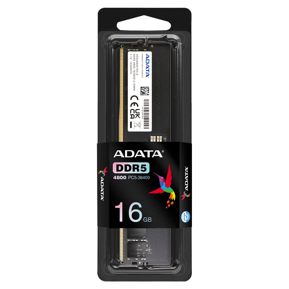 ADATA 16GB (16GBX1) DDR5 4800MHZ AD5U480016G-S