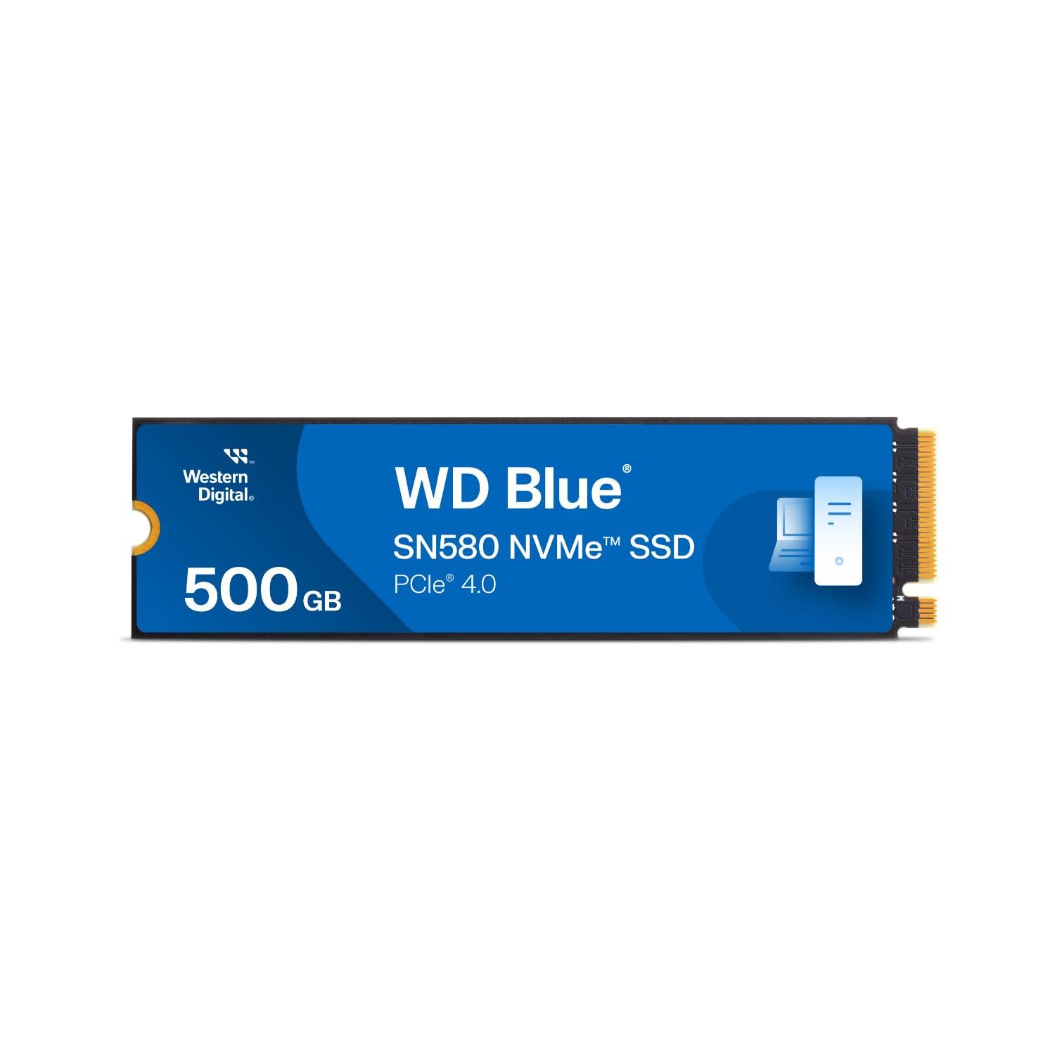 稼働144時間✨ WD Blue M.2 2280 SSD 500GB NVMe WESTERN DIGITAL BLUE SN580 PCIE GEN 4 NVME SSD INTERNAL STORAGE, 500GB