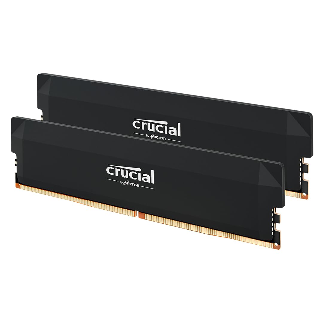 CRUCIAL PRO 32GB KIT (2X16GB) DDR5-6400 UDIMM CL38 RAM CP2K16G64C38U5B
