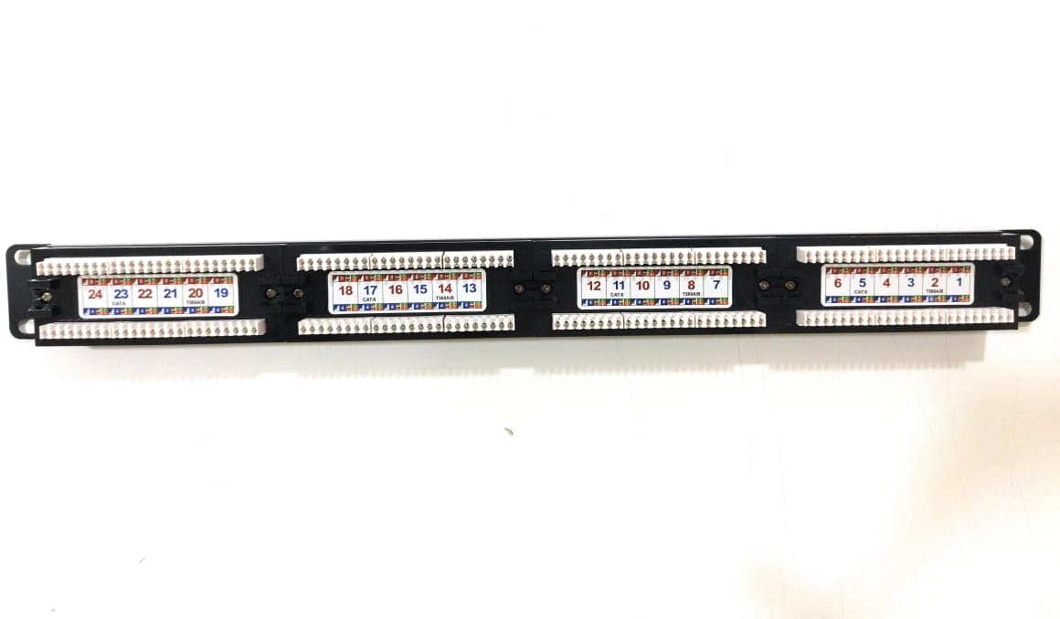 DLINK CAT6 UTP 24 PORT LOADED PATCH PANEL/ CAT6 24 PORT PANEL