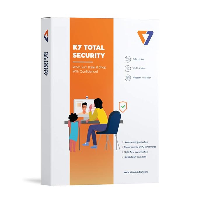 K7 TOT SEC (1USER / 1 YEAR) ANTIVIRUS- 2HRS EMAIL DELIVERY